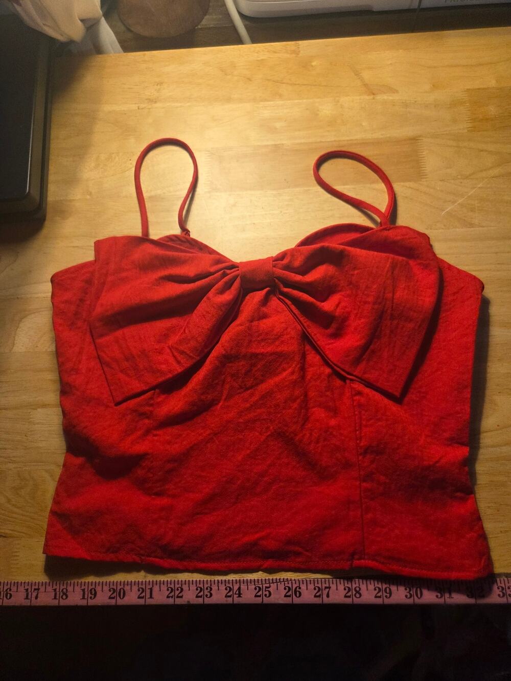 Sienna Sky NWT from TJ Maxx size large red bow front Jersey tank large